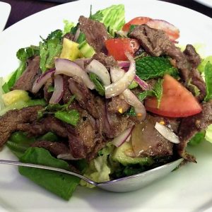 Spicy and sour Thai beef salad