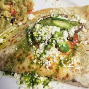 If you love grilled vegetable inside the crepe. Greek is your choice.