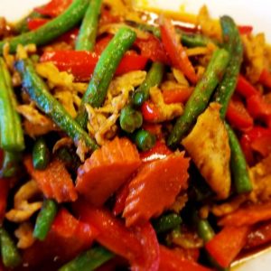 Authentic Thai spicy dish.