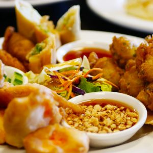 A little bit of every popular Thai appetizer we have.