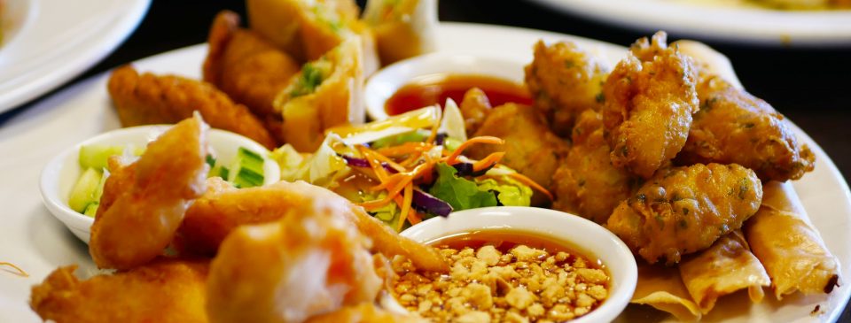 A little bit of every popular Thai appetizer we have.