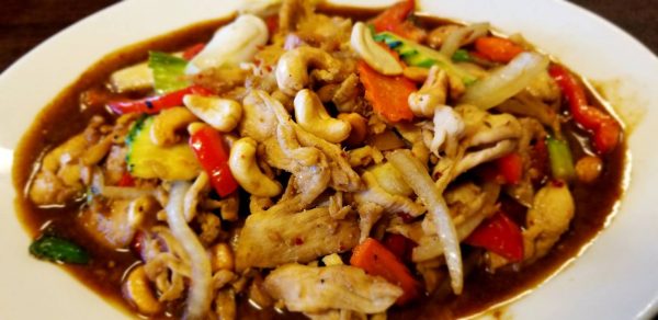 One of the most popular Thai dishes in the U.S. Cashew nut chicken.